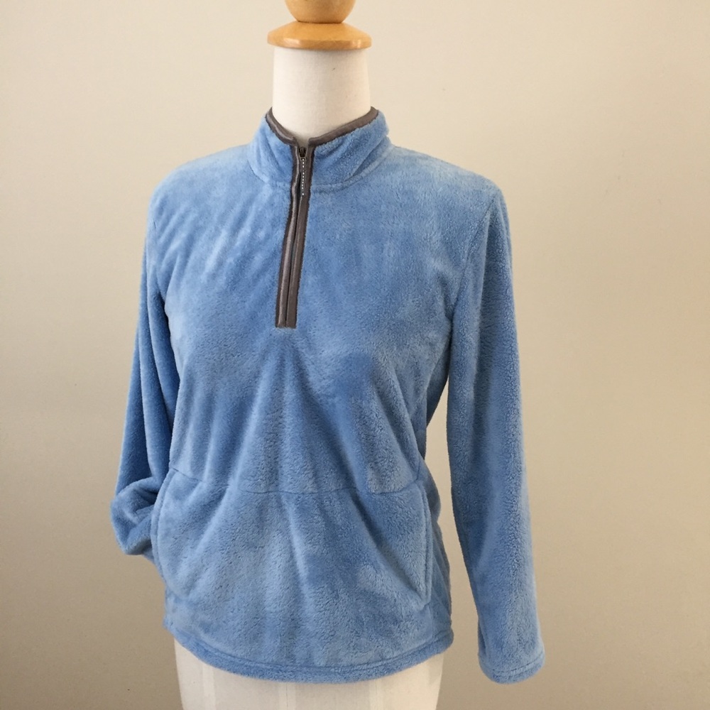 Girls The North Face Fuzzy Quarter Zip Pullover, L